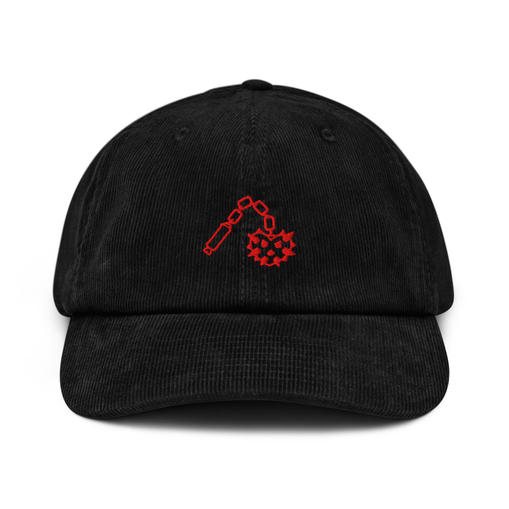 Herz Morgenstern Cap Cord Schwarz